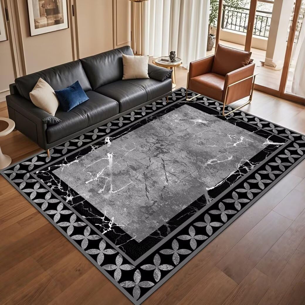 Tapis de chambre lavable et antidérapant fini les glissades dans le salon