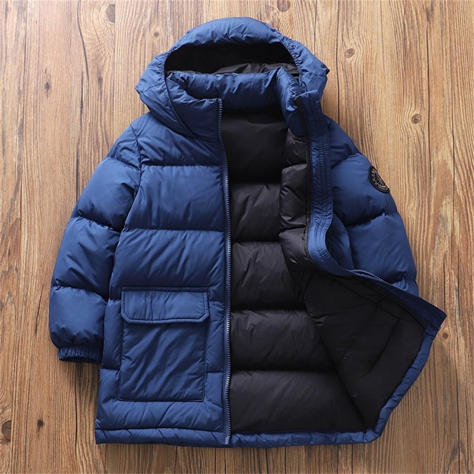 Chaqueta de plumón para niños, abrigo acolchado cálido para niños, abrigo grueso y cómodo, abrigo acolchado para niños, ropa de abrigo informal para la escuela