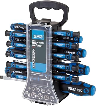 Draper 20721 Screwdriver, Socket and Bit Set 49 Piece
