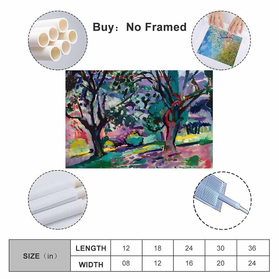 アンリ マティス オリーブの木のある散歩道 オイルキャンバス 油彩 アンリ マティス オリーブの木のある散歩道 オイルキャンバス 油彩