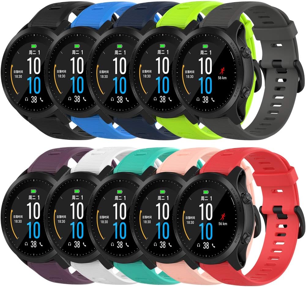Band for Garmin Forerunner 945, Soft Silicone Replacement Watch Band Strap for Garmin Forerunner 935 Smart Watch (No Tracker)