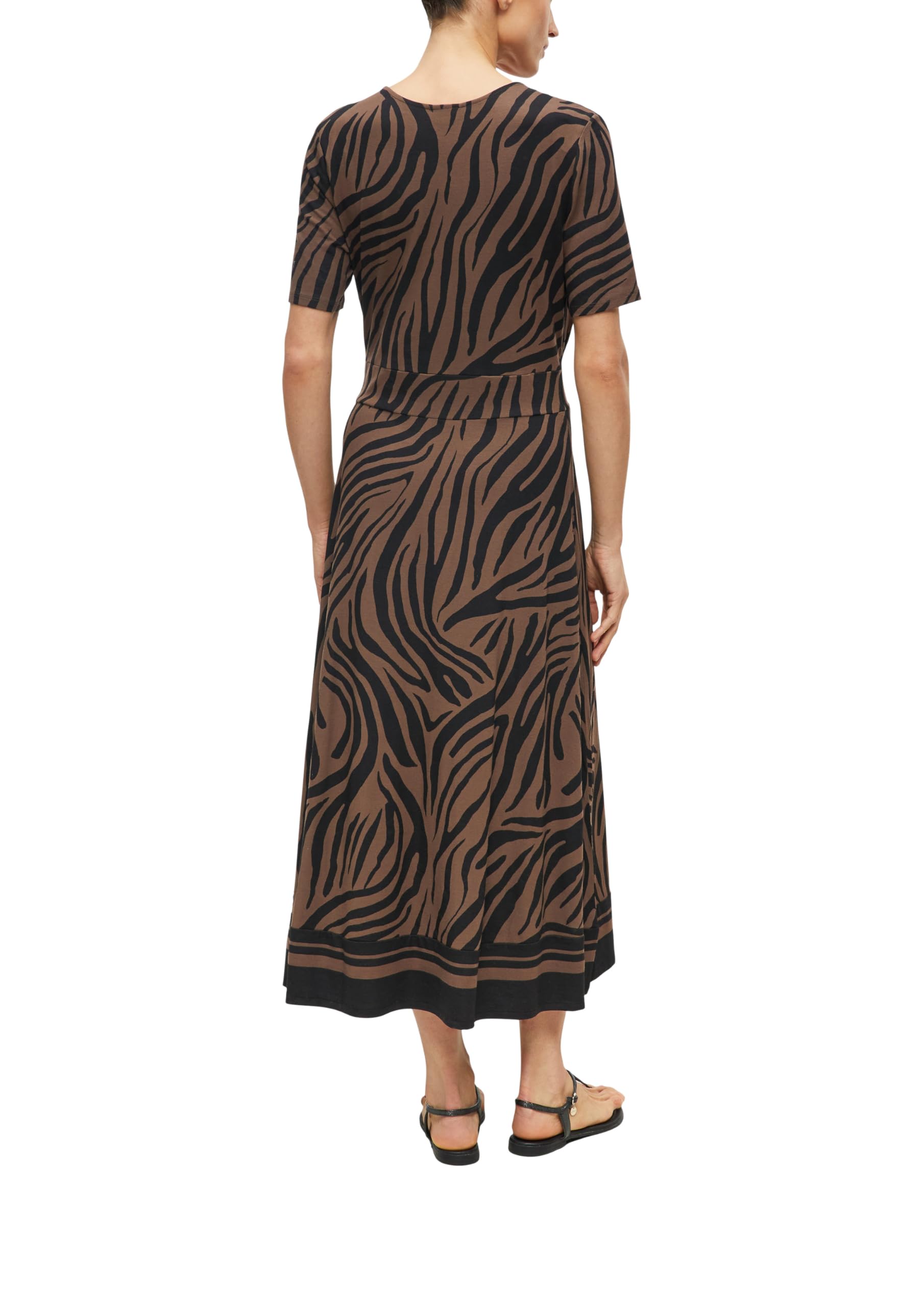 s.Oliver Black Label Damen 2178054 Midi-Wickelkleid (1er Pack)