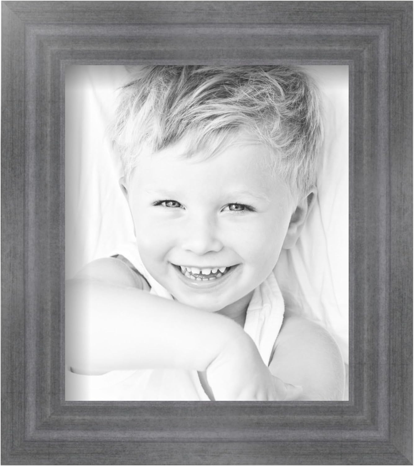 ArtToFrames 6x7 inch Muted Cold Silver Picture Frame, 2WOMBW275-1621-6x7