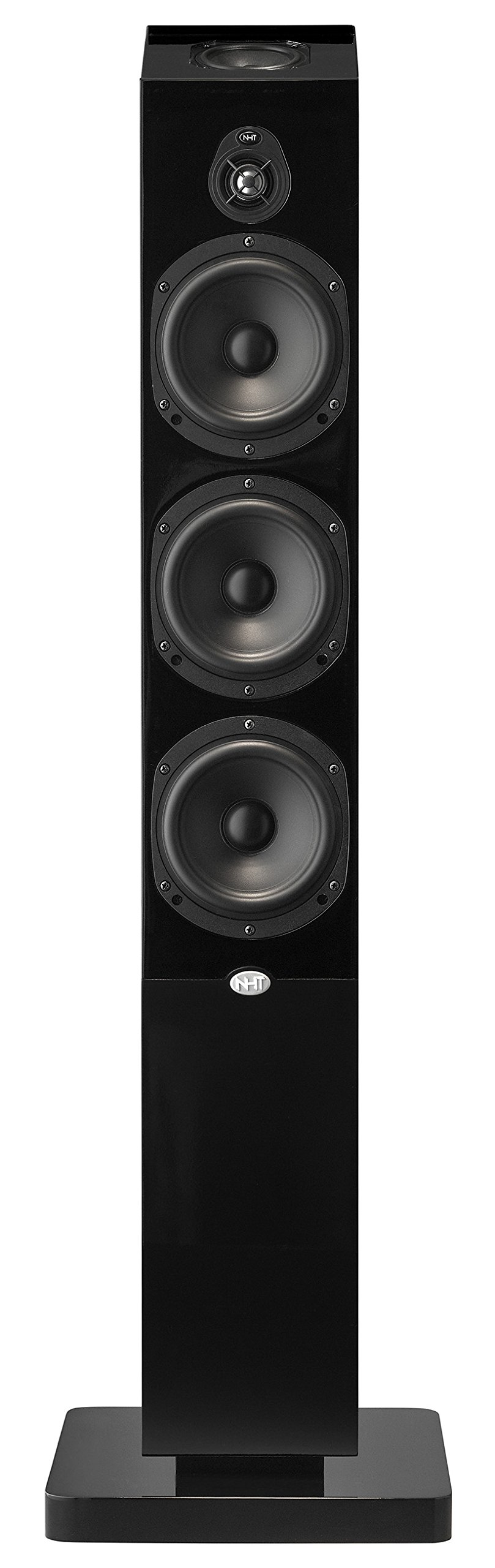 NHTMedia Series 3-Way Floor-standing Dolby Atmos Tower Speaker Clean,  Hi-Res Audio Sealed Box Aluminum Drivers Single Unit, High Gloss Black