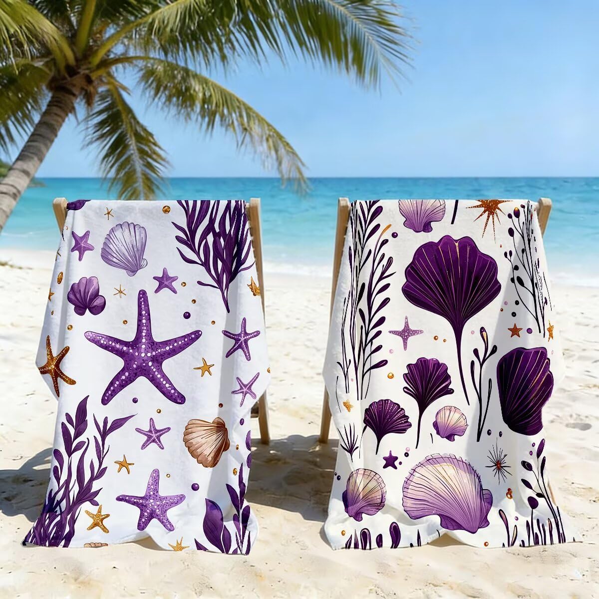 Ręcznik plażowy XXL, 100 x 200 cm, zestaw 2 szt., z mikrofibry, ręcznik plażowy, morze, szybkoschnący, do sauny, fitness, bez piasku, ręcznik plażowy, do sauny, duży ręcznik kąpielowy, prezent dla