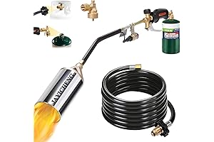 Propane Torch Weed Burner Kit, 1,200,000 BTU Torch with Turbo Trigger for Flame Weeding