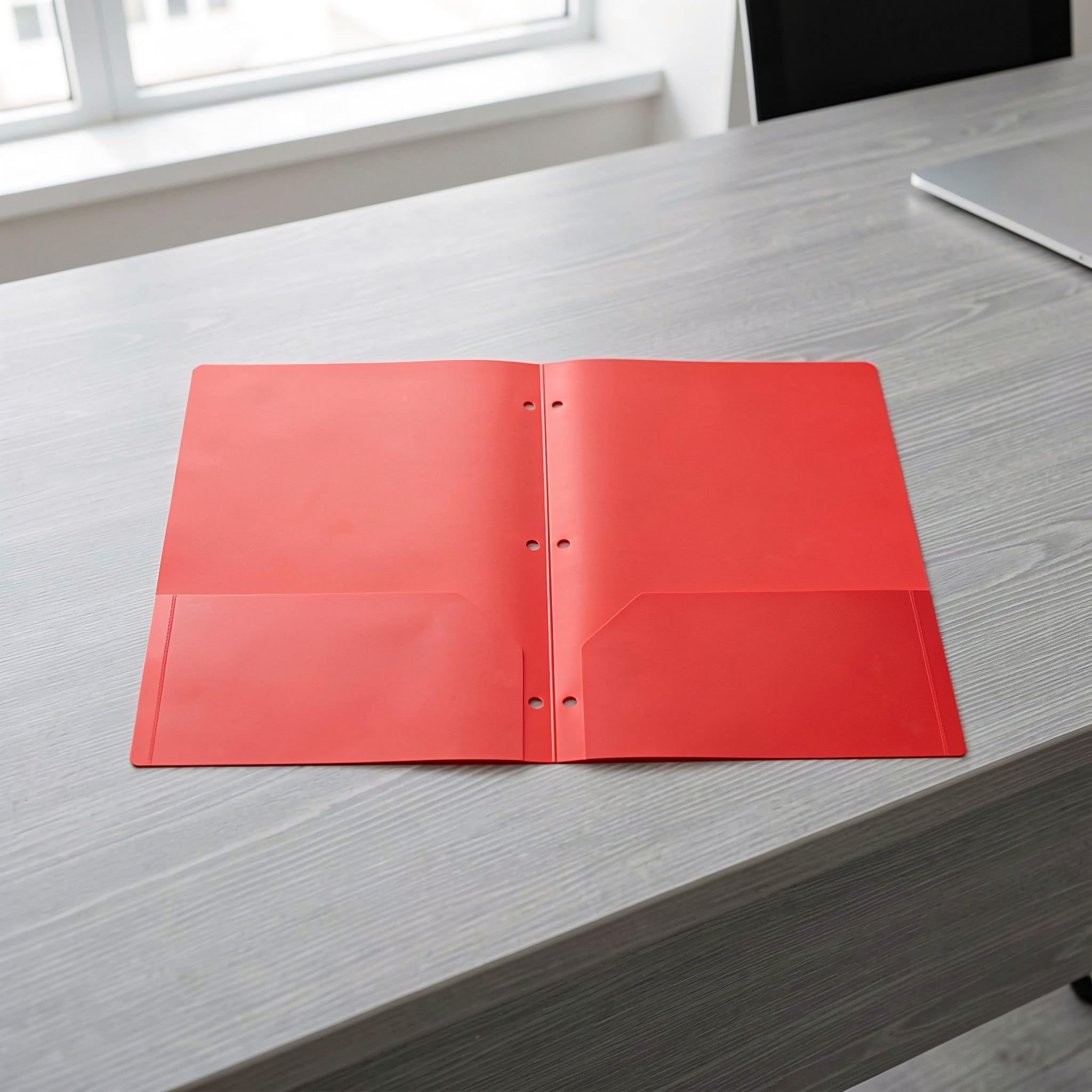 OUNONA 18-teilige Dokumentenmappe aus Kunststoff mit Doppeltaschen, 11,61 x 9,37 Zoll