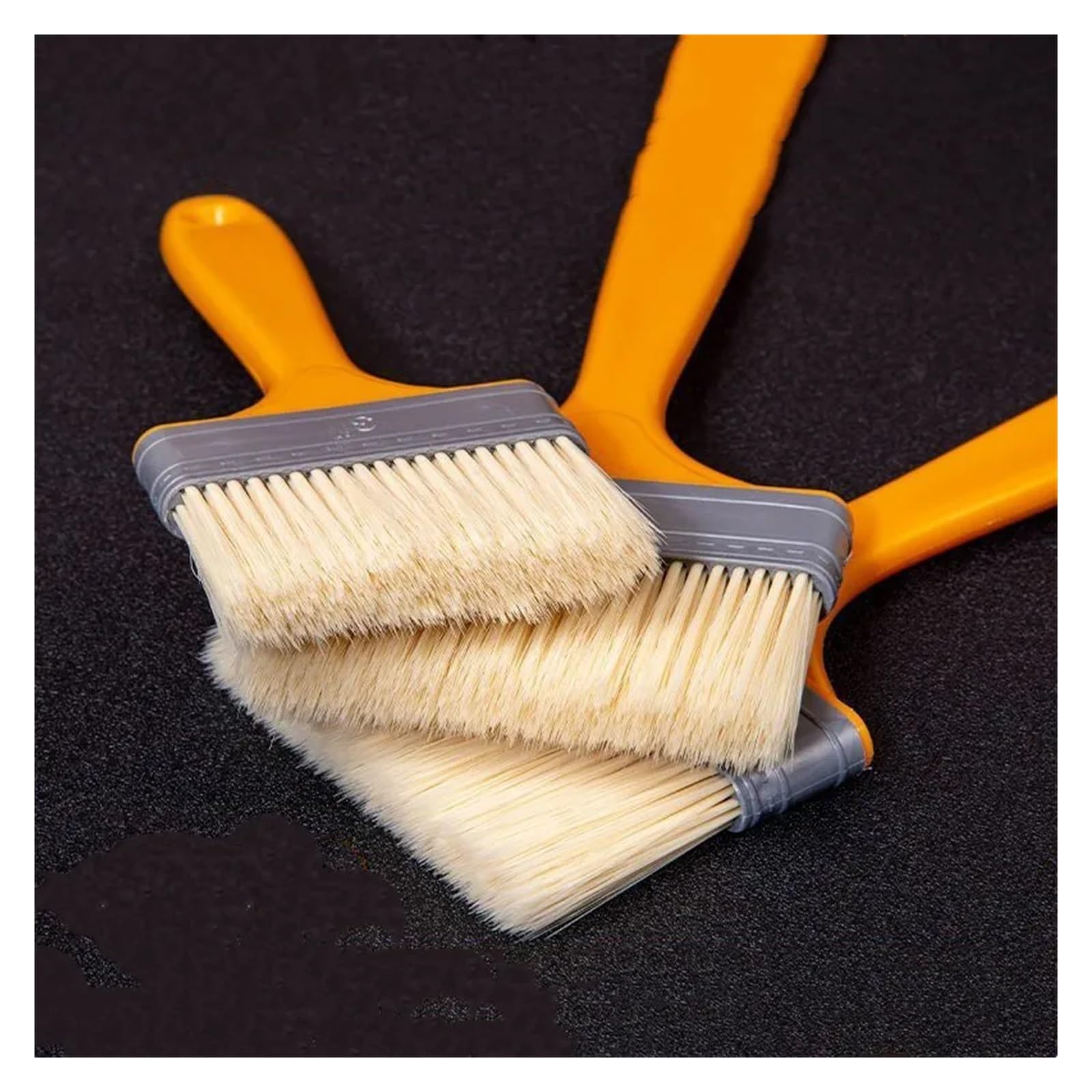 Pinselset 5 Stücke Pinsel BBQ Kunststoffgriff Mehrzweck Sauce Gebäck Aquarell Malerei Werkzeuge 1/2/3/4/5 Zoll(5inch-5pcs)