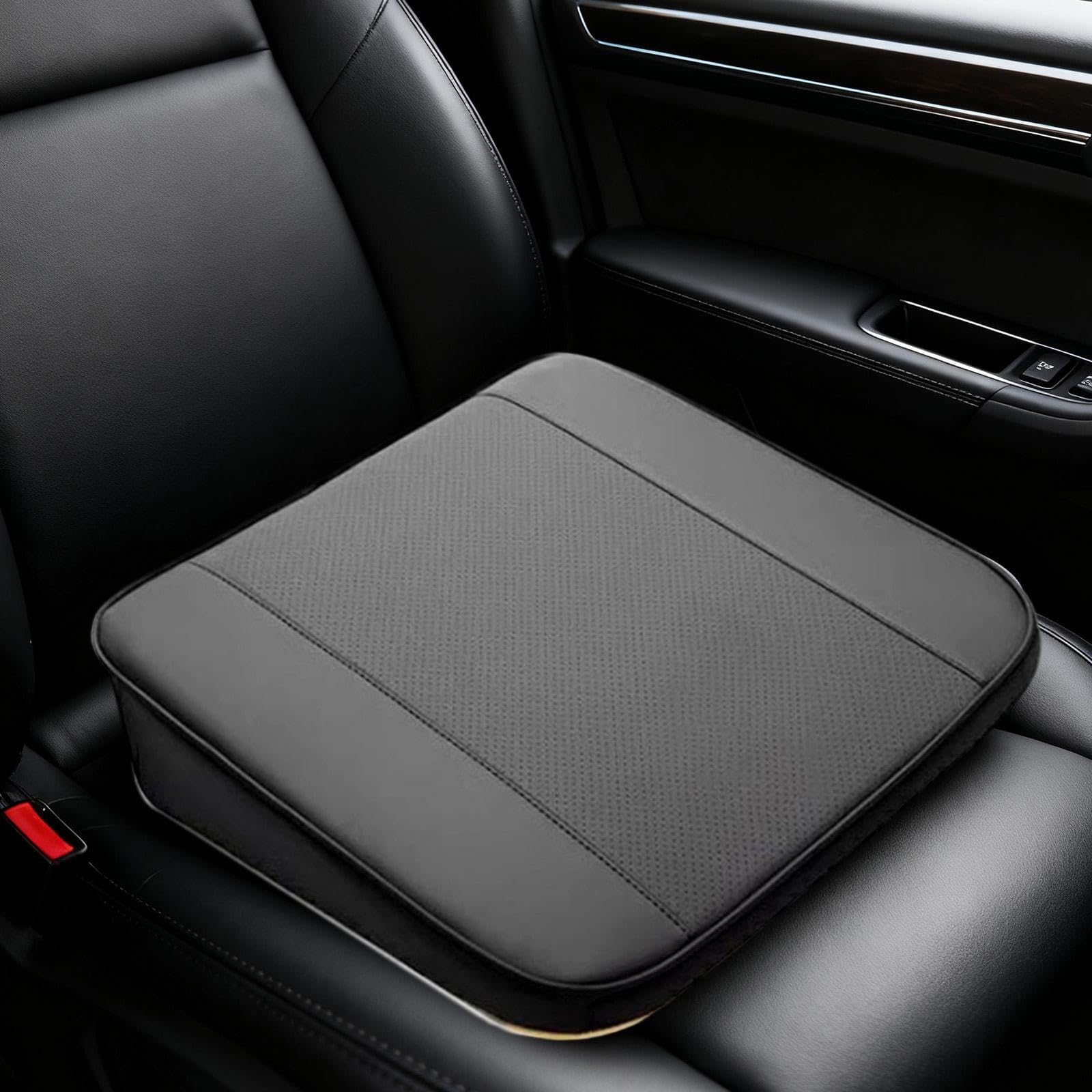 F Fityle Cuscino per sedile conducente auto, accessori interni, comodo cuscino rialzato antiscivolo per veicoli SUV, furgoni, 36 cm x 41 cm x 8