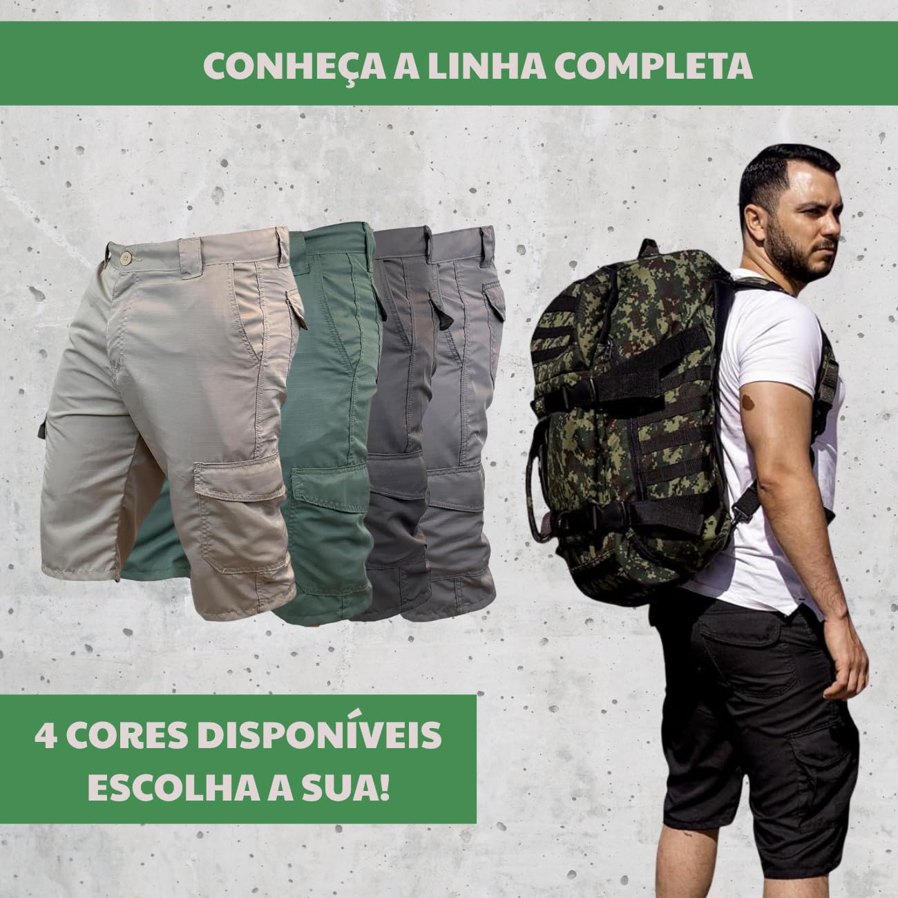 Bermuda Tática Safo Militar, Poly RipStop, UV50+, 6 Bolsos, Secagem Rápida, para Trekking e Atividades Outdoor em promoção! Veja a oferta e mais achadinhos de Shorts & Bermudas 8 Hoje é o melhor dia para comprar Bermuda Tática Safo Militar, Poly RipStop, UV50+, 6 Bolsos, Secagem Rápida, para Trekking e Atividades Outdoor com aquele preço maroto! Promoção! Aproveite a oferta! 8