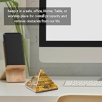 Vista 27 de Amazing Gemstone Amethyst Pyramid Crystal Healing Stones - 2" Great Pyramid Figurine of Natural Stone Pyramid for Meditation, Reiki, Chakra