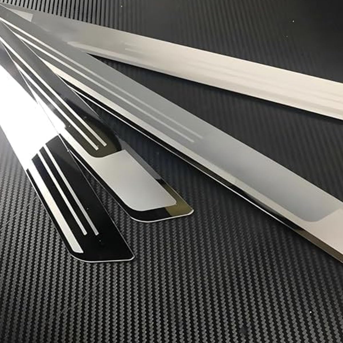 4 Pezzi Battitacco Auto per Geely Starray Em-i 2025 2026, Protezione Soglia Porta Protezione Benvenuto Pedaliera Protettivo Soglie Auto Accessori