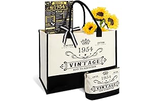 70th Birthday Gifts for Her: Canvas Tote Bag and Gifts Set with...