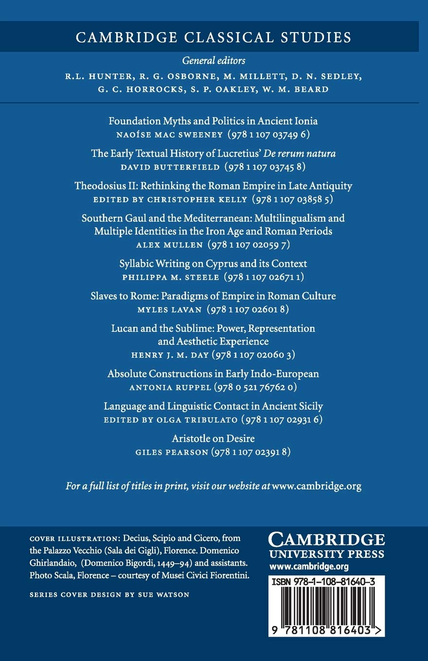 Cicero on Politics and the Limits of Reason (Cambridge Classical Studies)