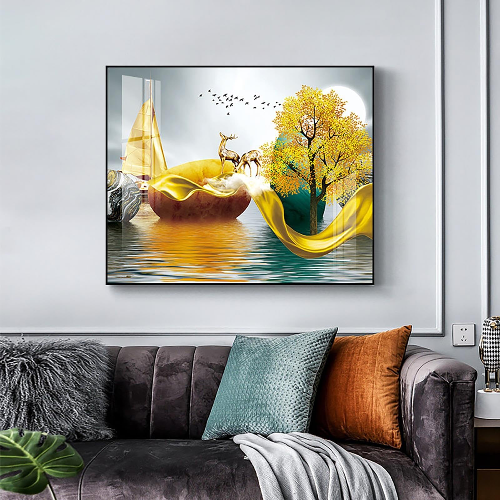 Cubre Cuadro Eléctrico Decorativo, Estilo Nórdico, Cristal, Sin Perforar