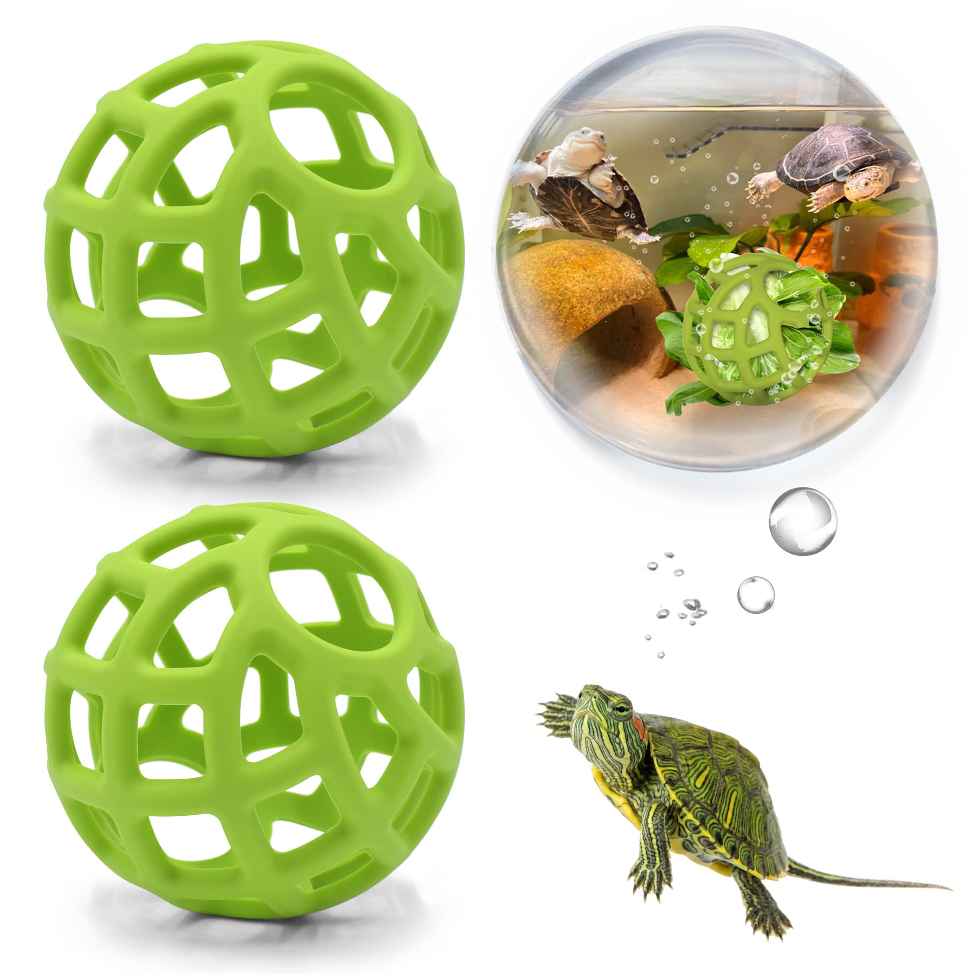 Turtle Feeder Ball, Aquatic Turtle Tank Accessories, Red Eared Slider Turtles Toys, Aquarium Decorations