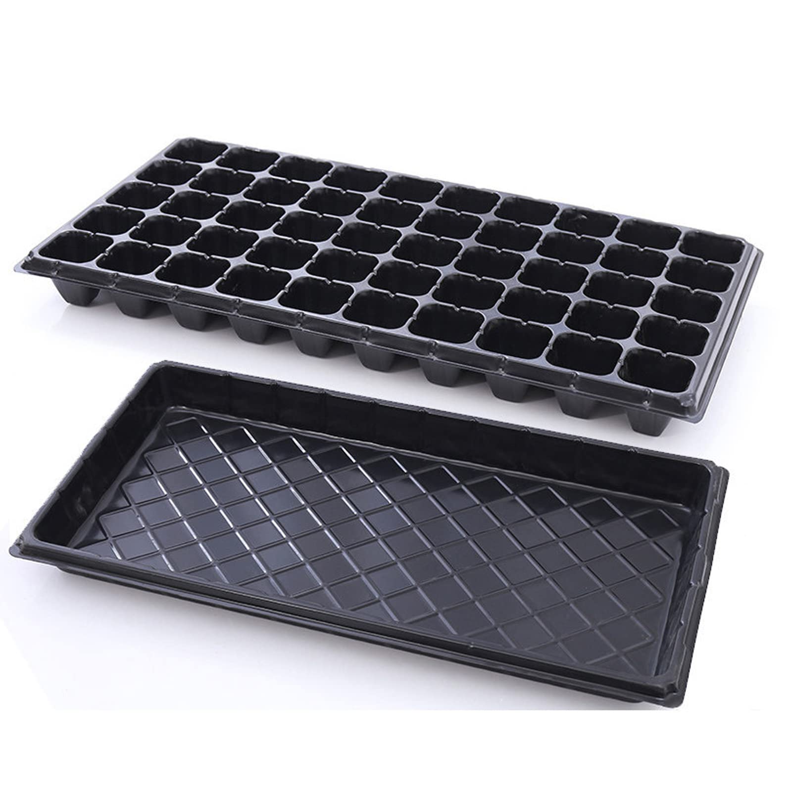 Plateau semis, 50 Cellules bac a semis Potager Plateau de Germination de Graines, Mini Serre pour Semis pour Jardin Balcon Légume Croissance Semence