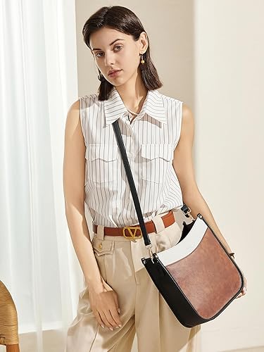 Miniatura 2 de CLUCI Bolsos cruzados para mujer, bolso de hombro de moda de moda de cuero vegano para mujer con correa ajustable
