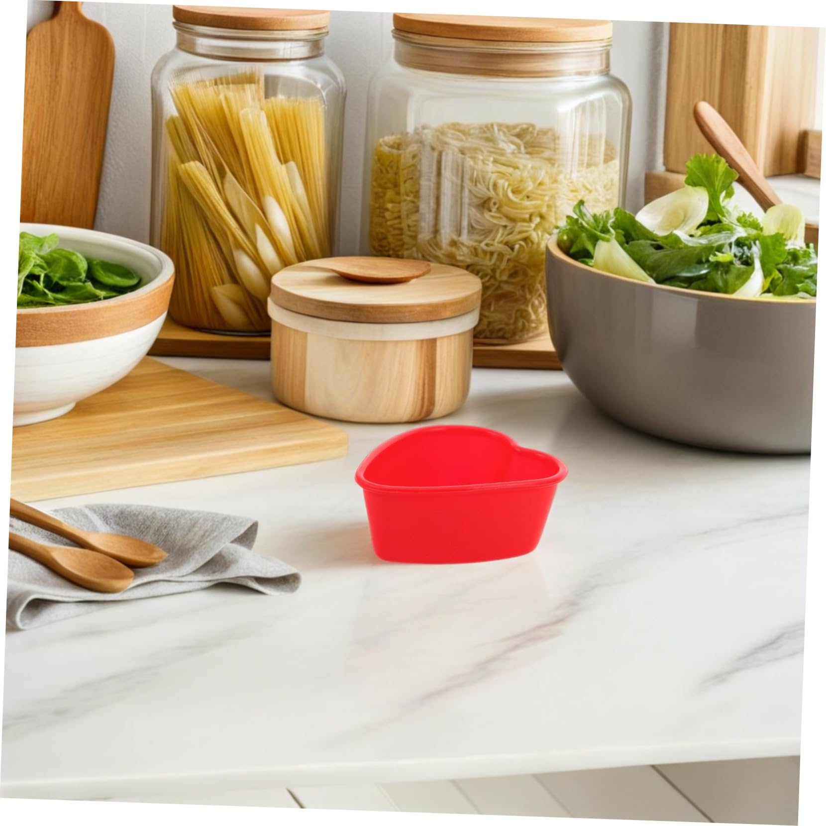 BESTYASH Stampo Cuore in Silicone per Dolci 7 Cm, 50 Pezzi Forma per Torta, Mousse e Cioccolatini, Riutilizzabile, Facile da Sganciare, per Occasioni Speciali