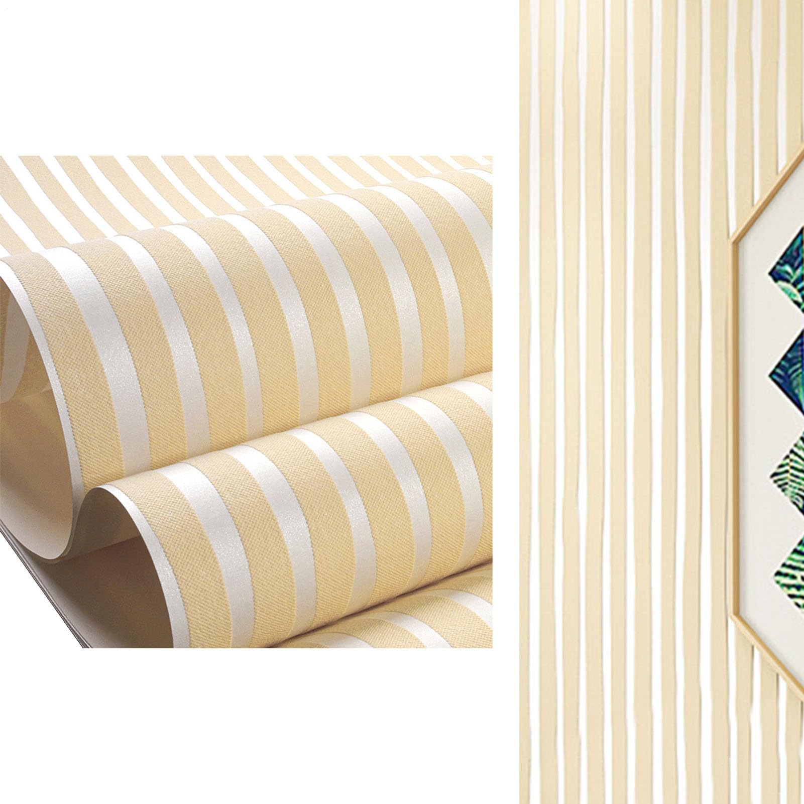 Papier peint intissé rayé moderne et minimaliste pour salon et chambre