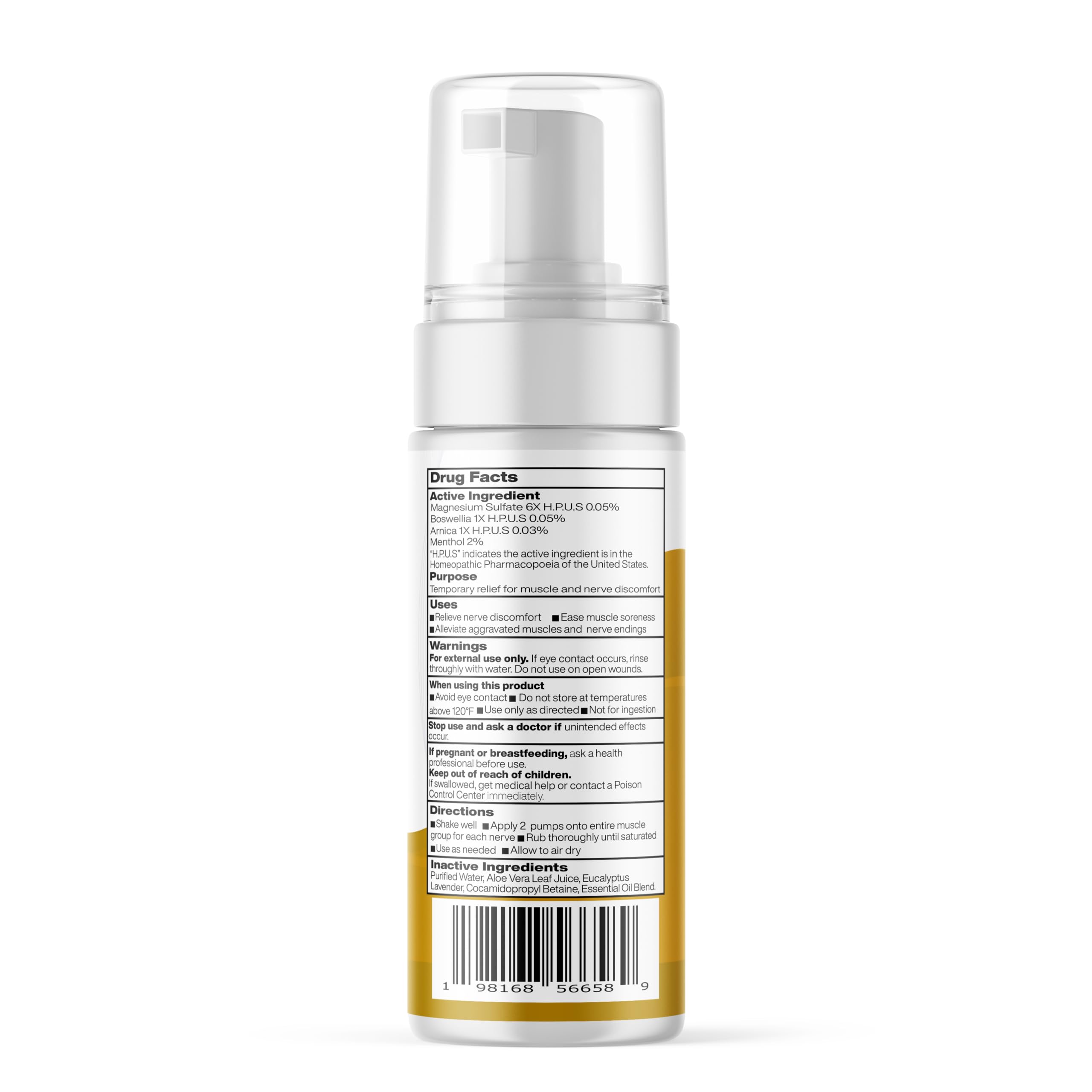 Nerve Relief Muscle Foam - Nerve Spray Magnesium - Arnica - Boswellia - Menthol Formula - Nerve and Muscle Relief – Fast-Acting with Magnesium Sulfate - 150 ml - 1 Count — Amazon image 8