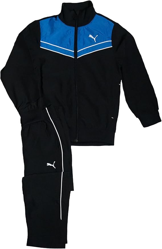 Puma - Conjunto deportivo - para niño Open Black-brilliant Blue 12 años:  Amazon.es: Ropa