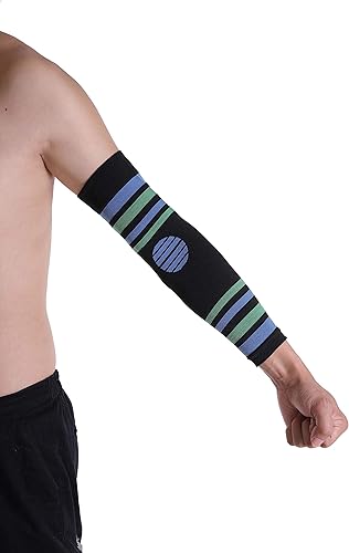 Miniatura 3 de Doc Miller Mangas de compresión para brazos de 15-20 mmHg, mangas de brazo de fútbol, alivio del dolor, soporte atlético, mangas de compresión de