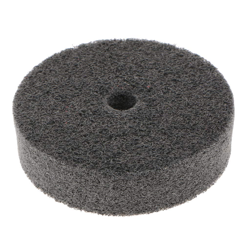 POFET - 5 ruote in fibra di nylon da 75 mm, per rimuovere sbavature, vernici, polvere per smerigliatrici da banco, 5 pezzi