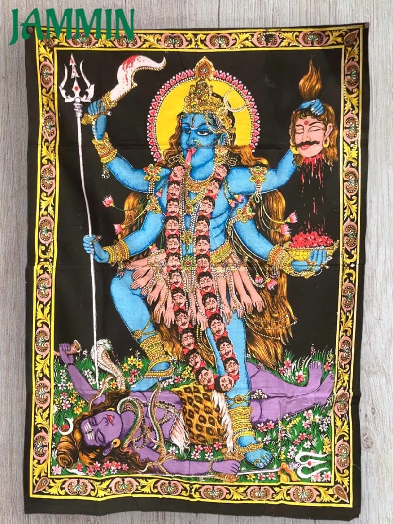 Amazon.co.jp: カーリー神タペストリーアジアンインド神シヴァ : ホビー