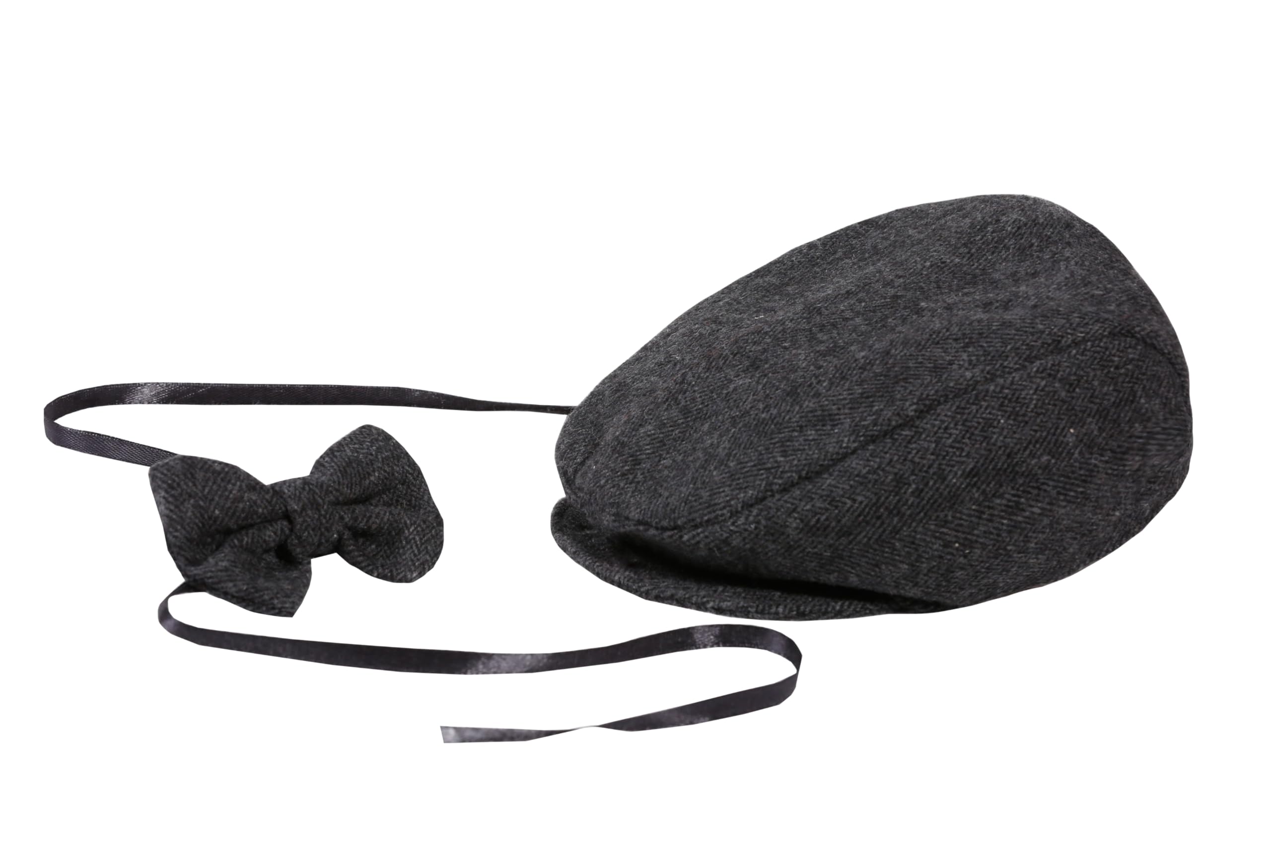 Matissa Newborn Baby Boy Newsboy Cap And Bow Tie Set Desertcart