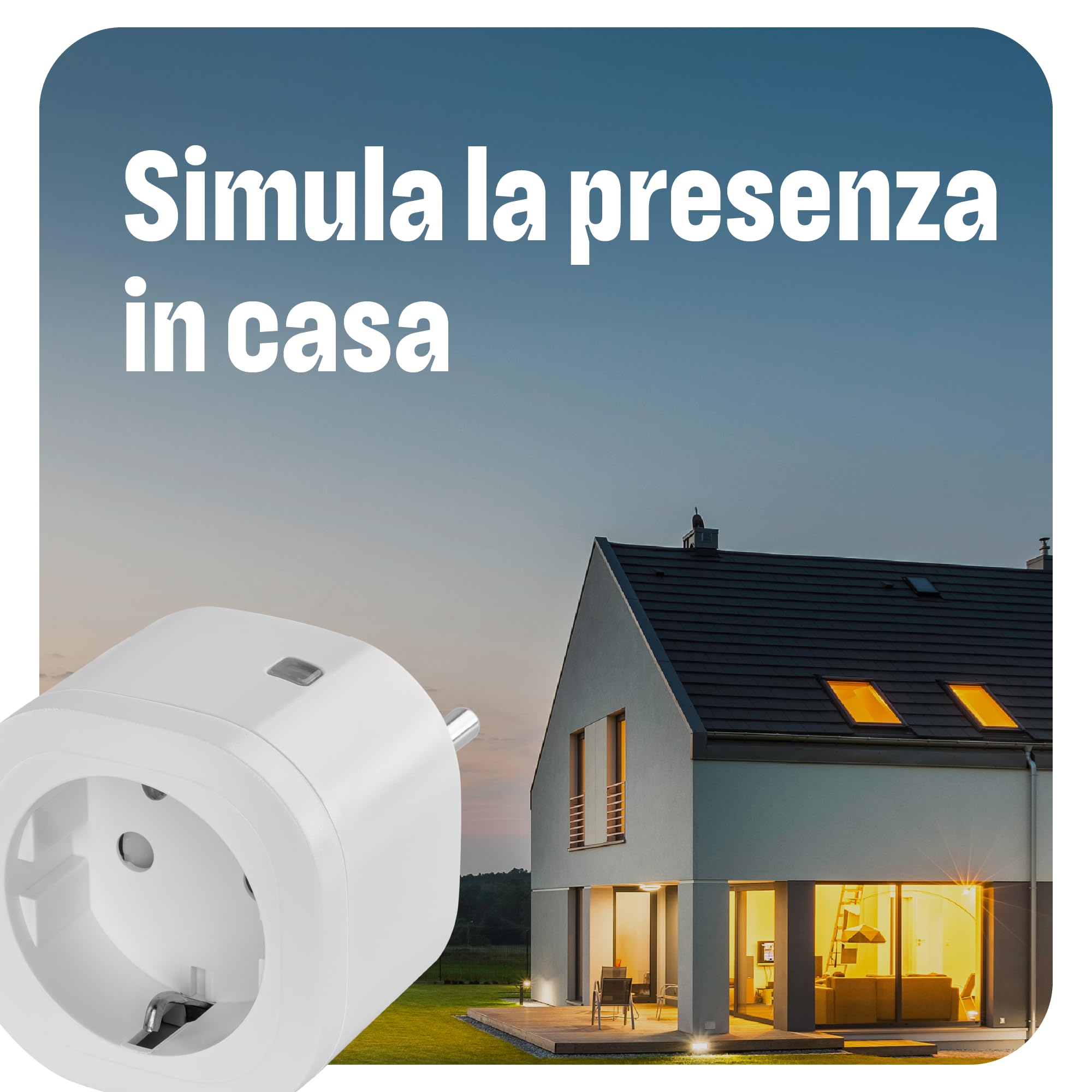 OMAJIN by Netatmo Set di 3 prese intelligenti, Timer, Monitoraggio Consumo, Controllo Remoto, Spegnimento Ritardato, Risparmio Energetico, Wi-Fi 2.4GHz/Bluetooth, 16A/3680W, senza hub, OBU-3SP-SK