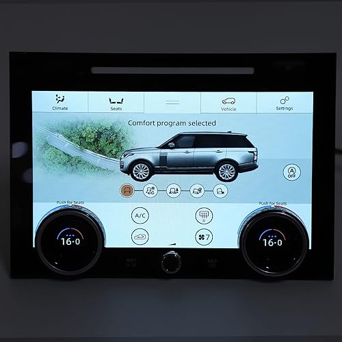 Miniatura 6 de Panel de aire acondicionado para coche de 10 pulgadas con pantalla táctil de aire acondicionado y control de clima para Land Rover Range Rover Vogue