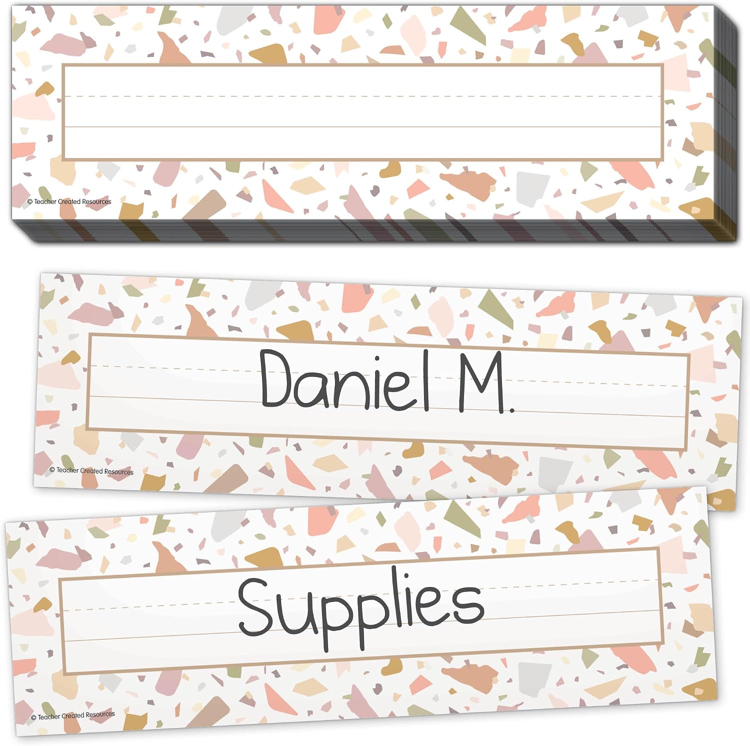 Teacher Created Resources Terrazzo Tones Flat Name Plates (TCR7221)