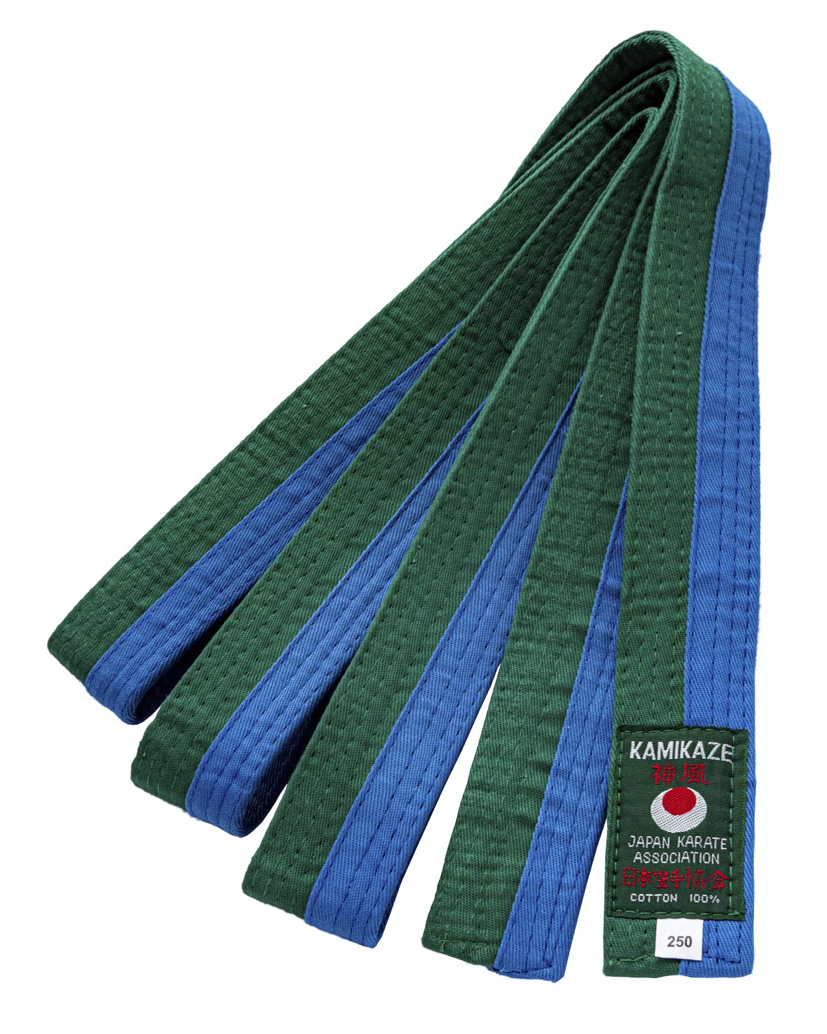 Kamikaze Ceinture couleur piquée - Vert/Bleu - 250 cm / T3