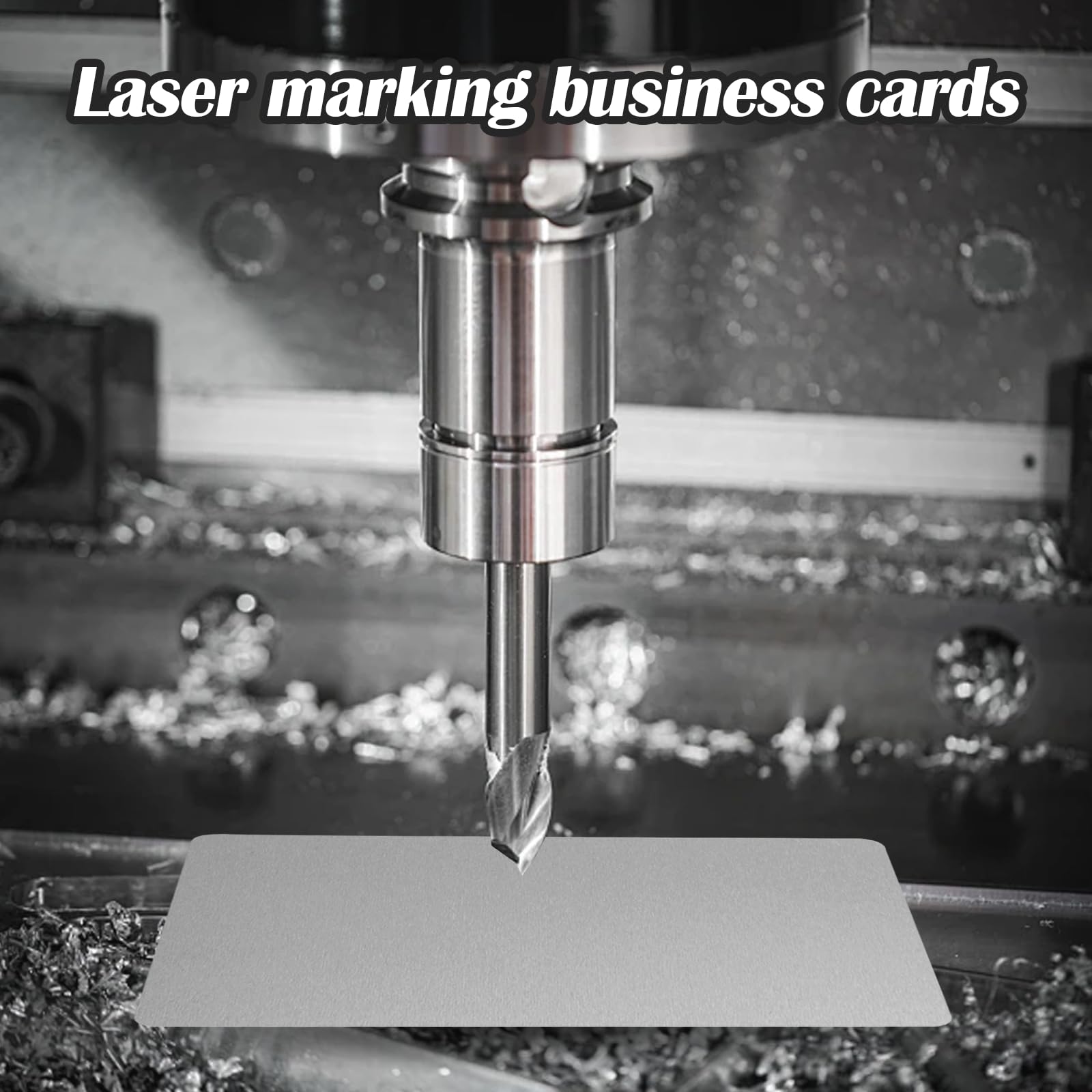 AolKee Silver Metal Business Cards, Pack of 50, 8.6 x 5.4 cm, Aluminum Alloy - Image 4
