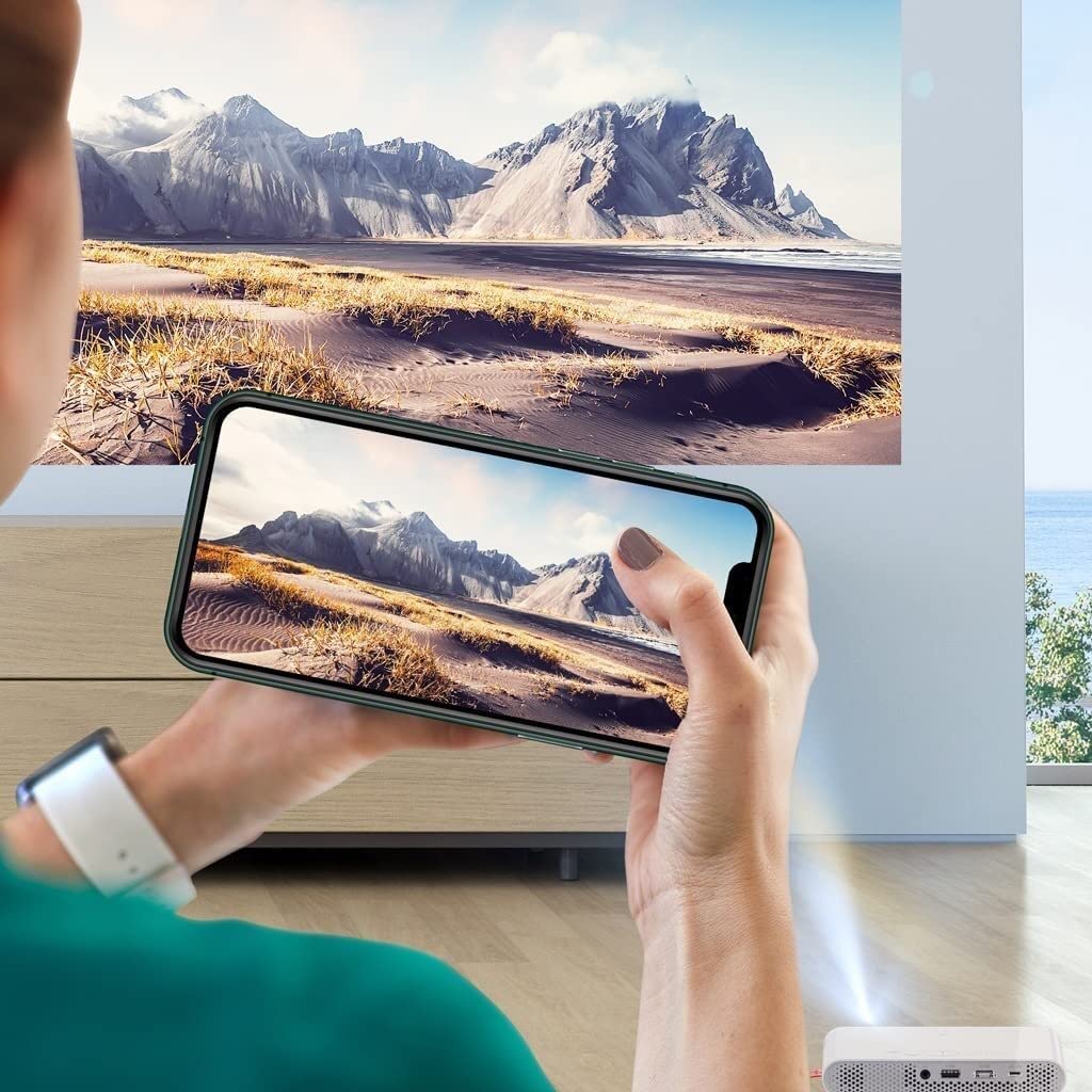 ARTSZY Mini Alpd Laser Proiettore Tascabile Proiettore Intelligente Ultra Portatile 300 Ansi Lumen Connessione Wi-Fi for Smartphone