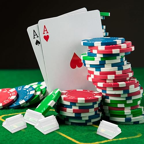 Miniatura 5 de Maitys 24 piezas de plástico para juegos de cartas, soportes de plástico para tablero de mesa, marcadores de bricolaje para juegos de mesa y