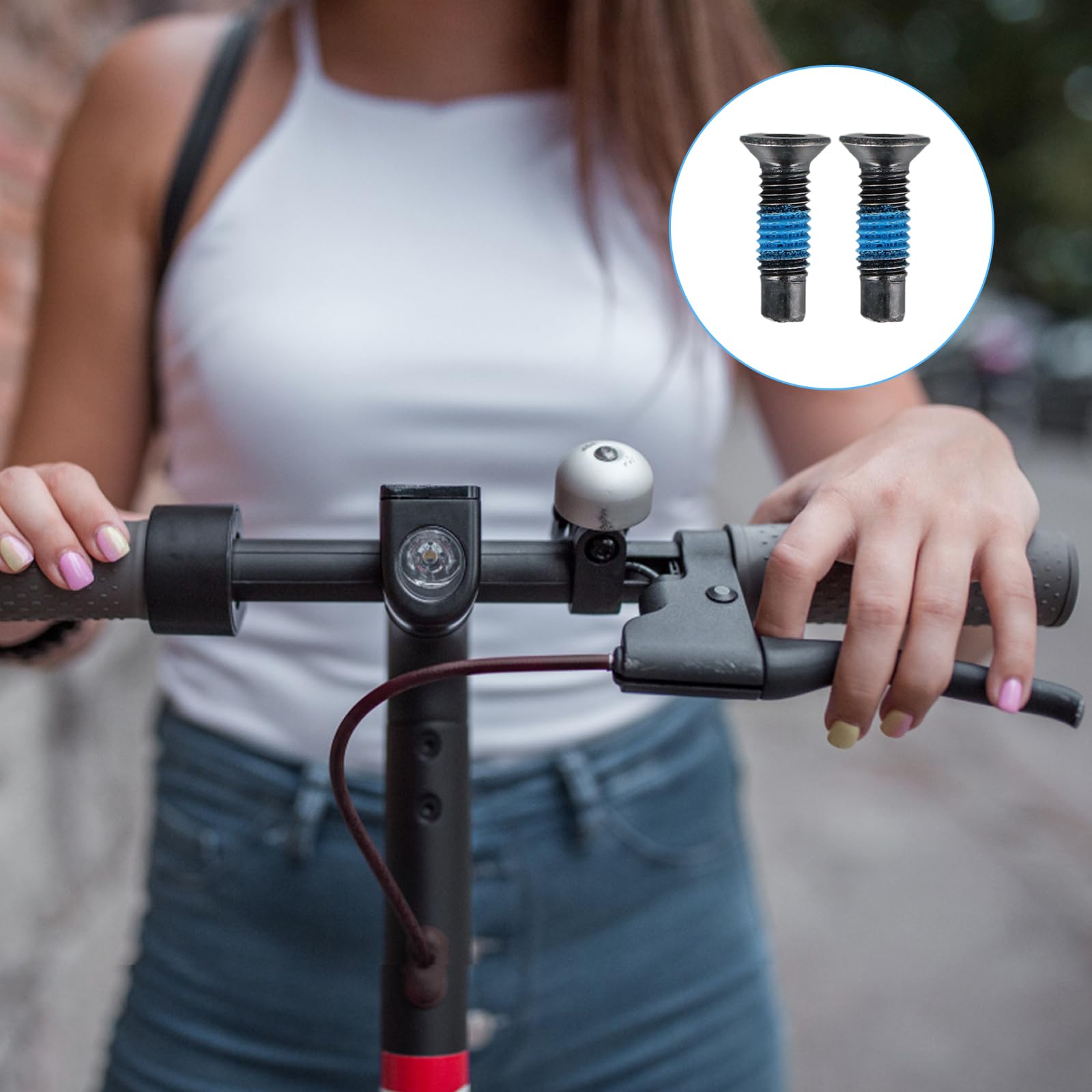 10 sztuk śrub do skutera, śruby czołowe, akcesoria, śruby zapasowe z 1 kluczem imbusowym, pasuje do Xiaomi M365, Ninebot 9, Max G30 (10)