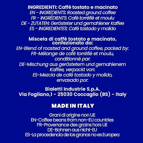 Vista 8 de Bialetti Perfetto Moka Café Moulu Intenso (Fuerte) Tostado Oscuro 8.82 oz