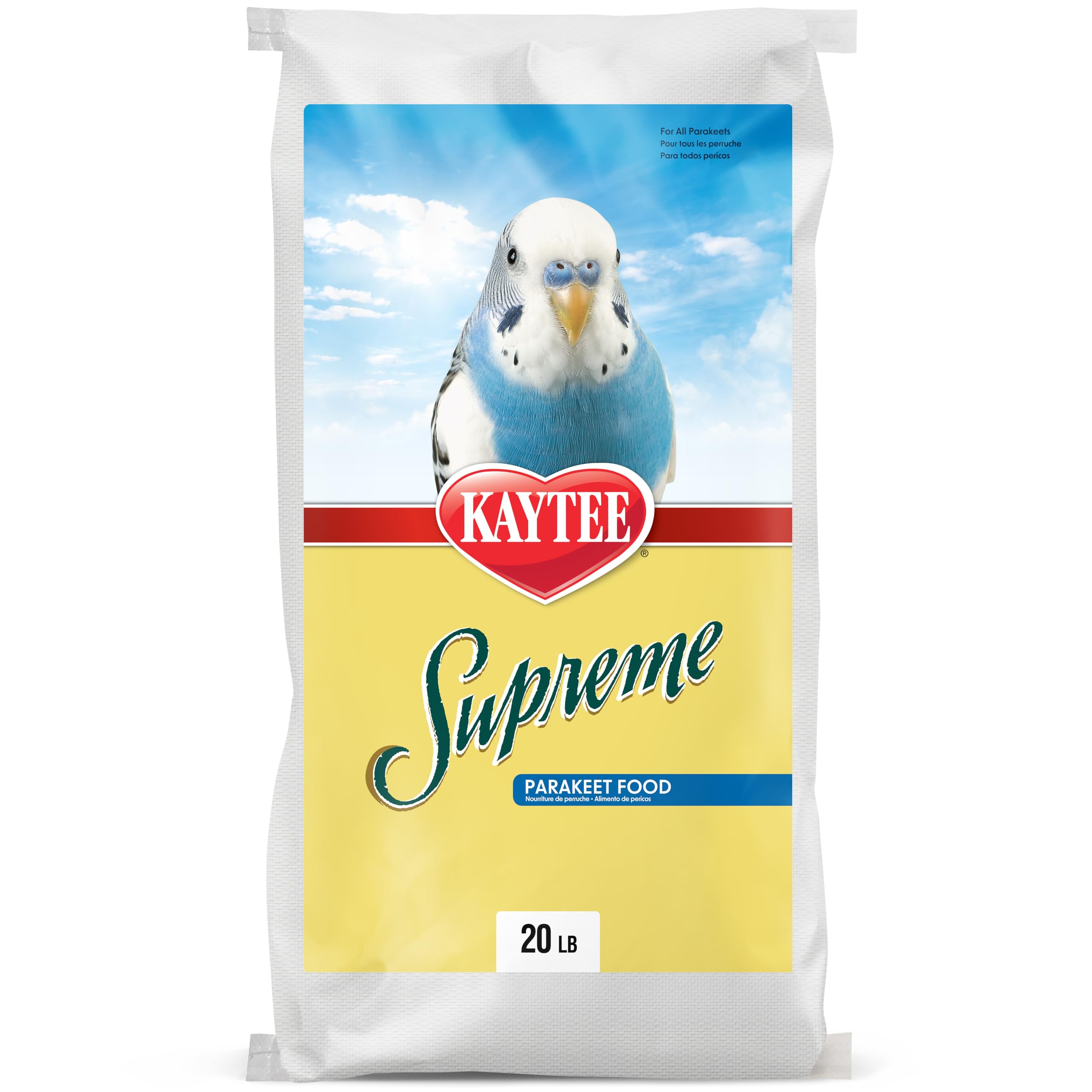 Supreme Parakeet Food, for Pet Birds, 20 Pounds