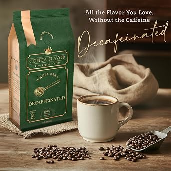 Organic Whole Bean Coffee Medium Roast (16oz) - Decaffeinated
