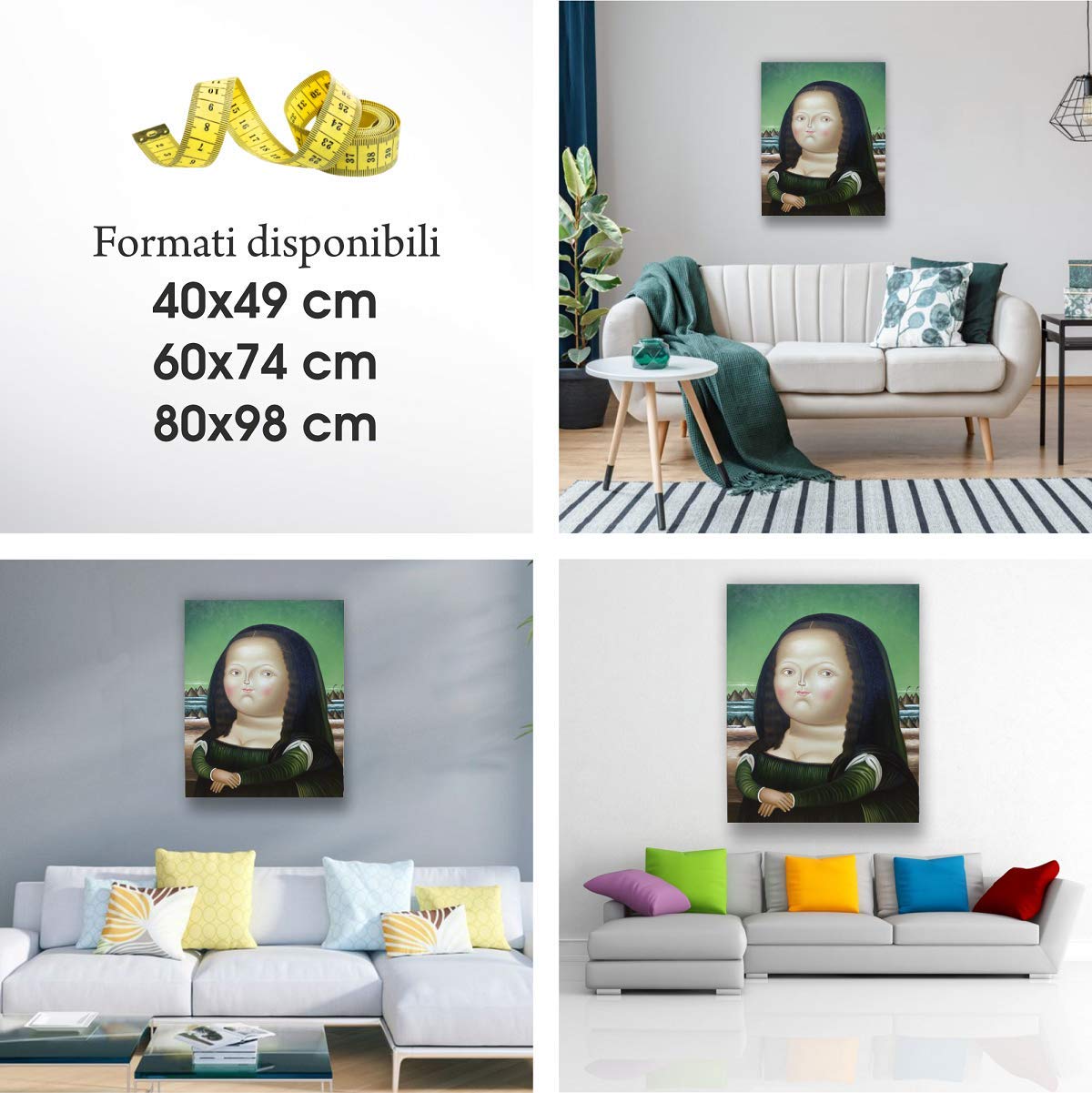 Stampa Su Tela Canvas Botero - Il Bagno - 40x49 Cm Senza Cornice - Effetto Dipinto Per Casa, Ufficio O Regalo - Foto 10