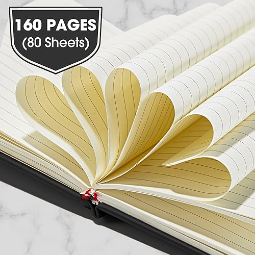 Miniatura 10 de Paquete de 40 cuadernos de bolsillo, tamaño A6, mini diario de tapa dura, cuadernos forrados de piel sintética de 3.5 x 5.5 pulgadas, bloc de notas