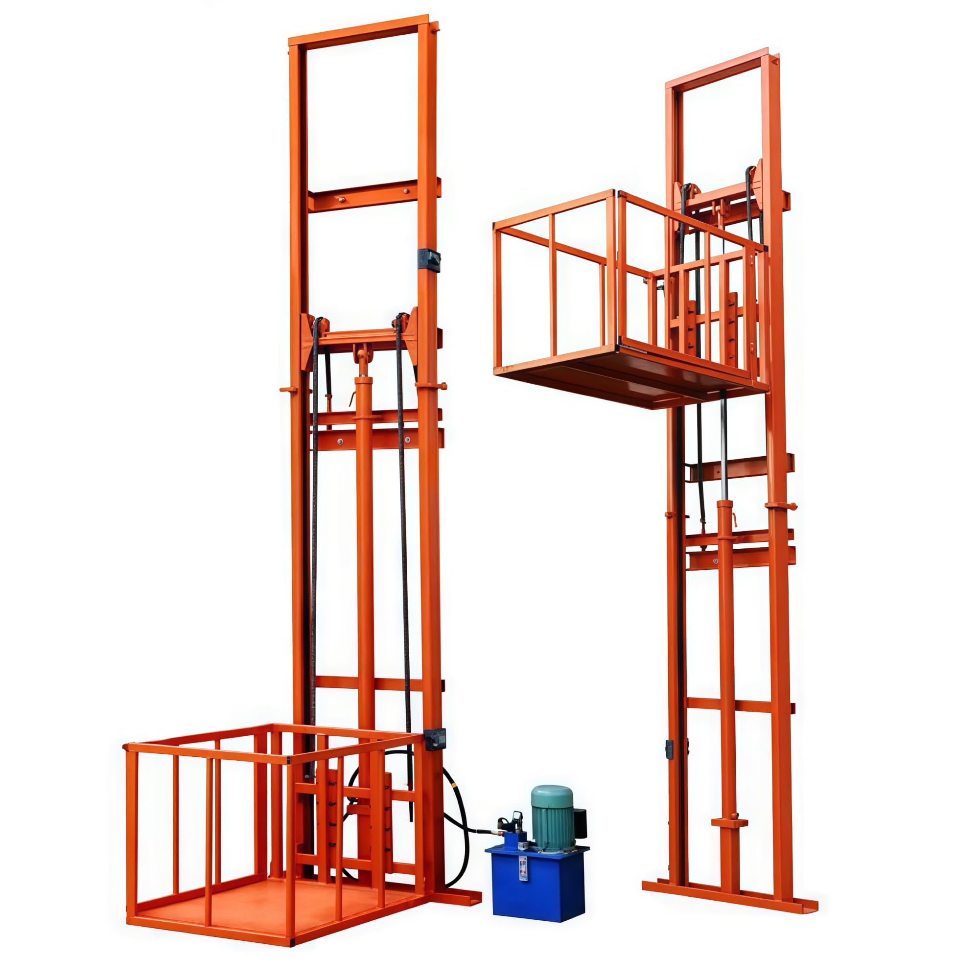 Piattaforma Di Sollevamento Semplice, Sollevatore Verticale Idraulico Per La Movimentazione Dei Materiali In Fabbrica(19FT Lifting Height)