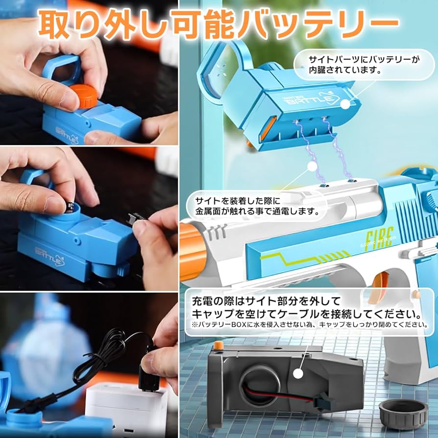電動ガン全4種 説明書付き Amazon | Climax Toy 2024 電動 水鉄砲 サンドイーグル 電動