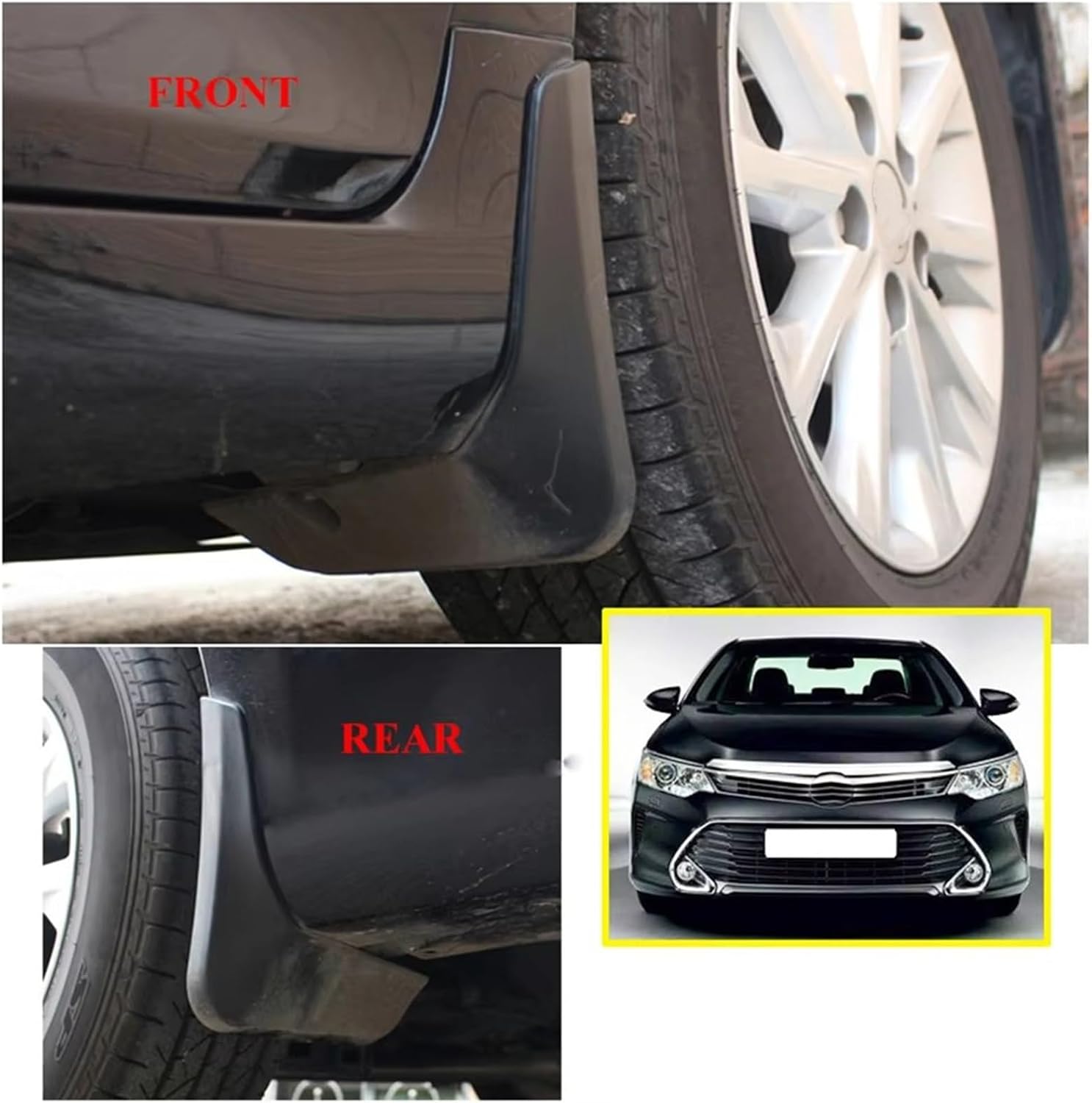 mudflaps Mudflaps Splash Guards Mud Flap Front Rear Mudguards Fender Accessories for Toyota for Camry 2015-2017
