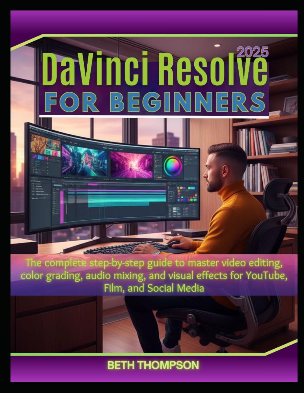 DaVinci Resolve for Beginners 2025: The Complete Step-by-Step Guide to Master Video Editing, Color Grading, Audio Mixing, and Visual Effects for YouTube, Film, and Social Media