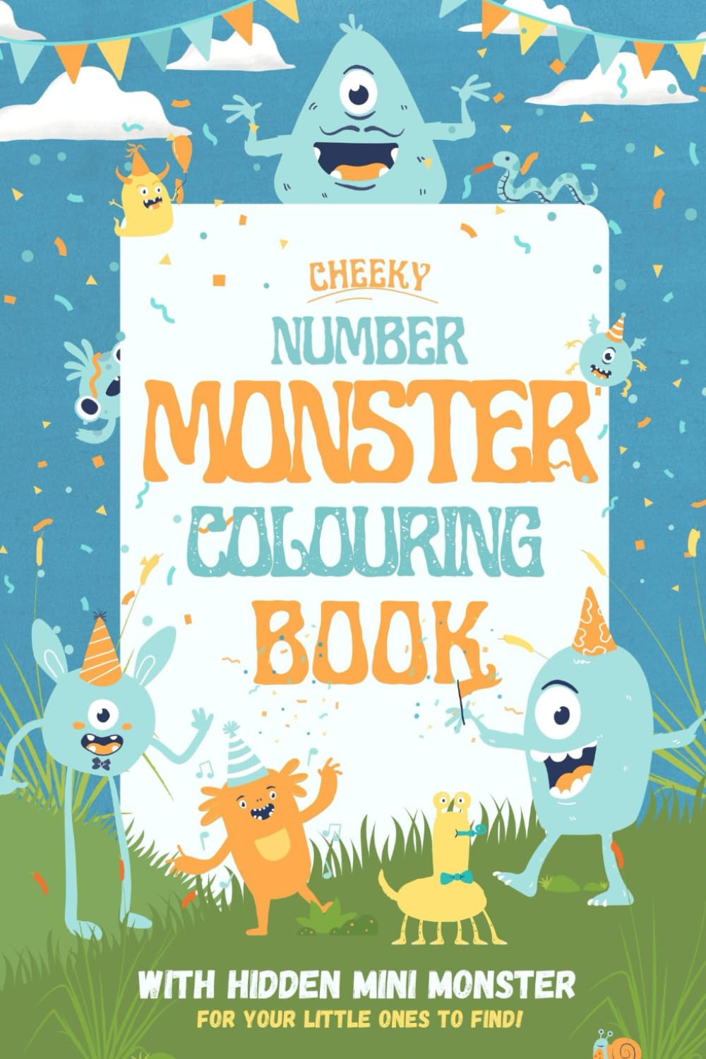 Number Monster Colouring: With hidden monster