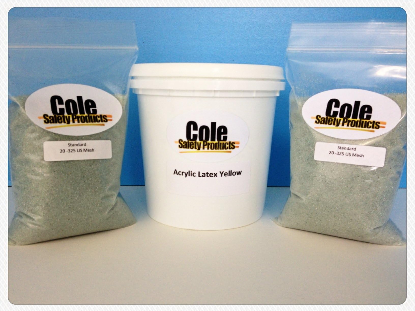 Acrylic Paint (White) and Standard Reflective Glass Bead Combo