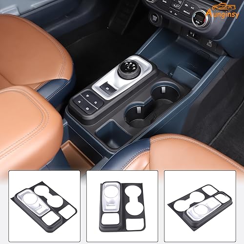 Vista 62 de Cubierta del panel de la caja de cambios de control central del automóvil, compatible con Ford Maverick 2022-2024, cubierta del panel de palanca